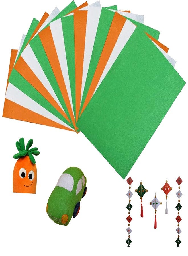 CANVASS مجموعة من 10 قطع من قماش الكانفاس، مقاس A4، متعدد الألوان، ورق لباد صلب، 21 × 31 سم، 8 × 12 بوصة (مقاس A4، ثلاثي الألوان، الهند) - Image 1